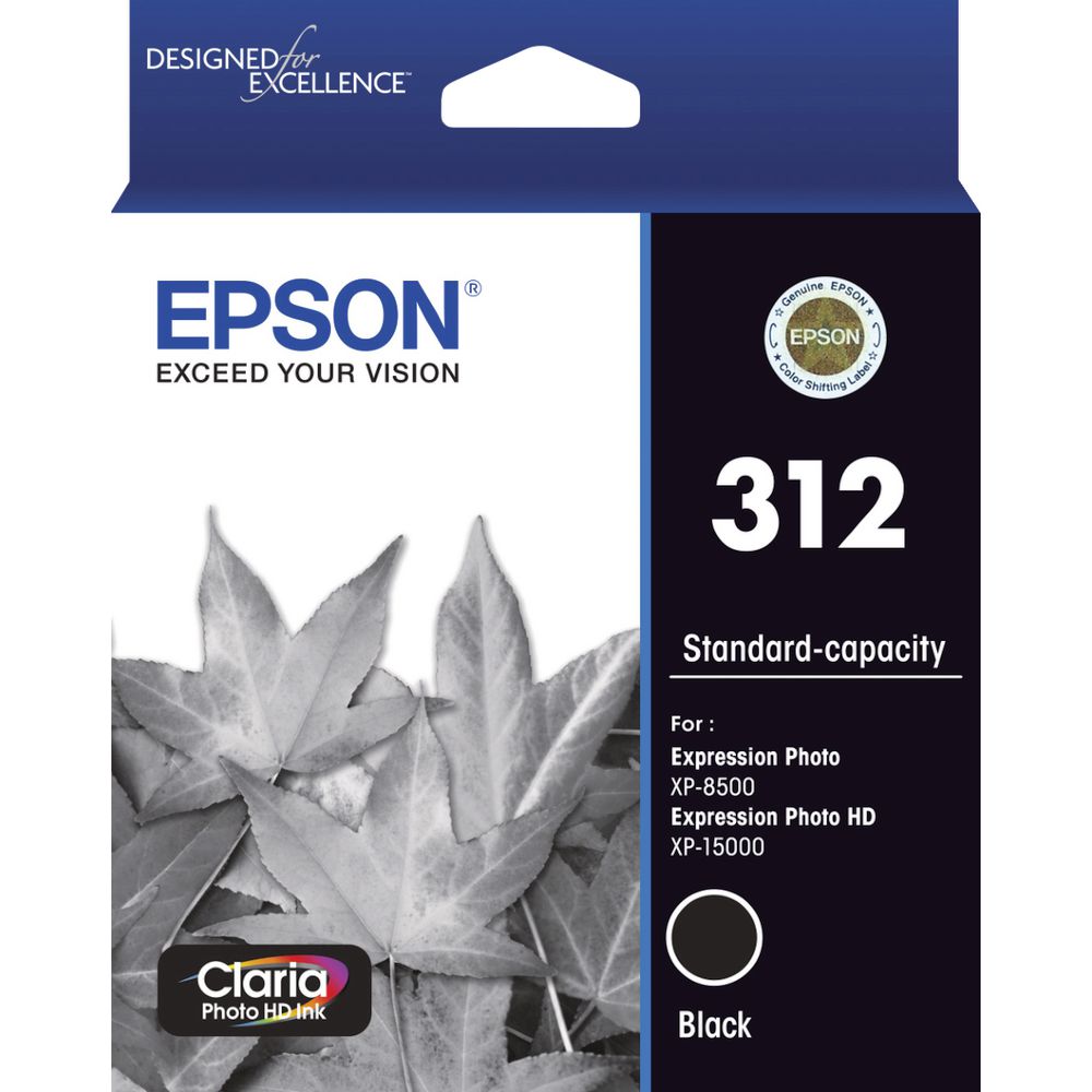 Epson 312 Photo HD Ink Cartridge Black