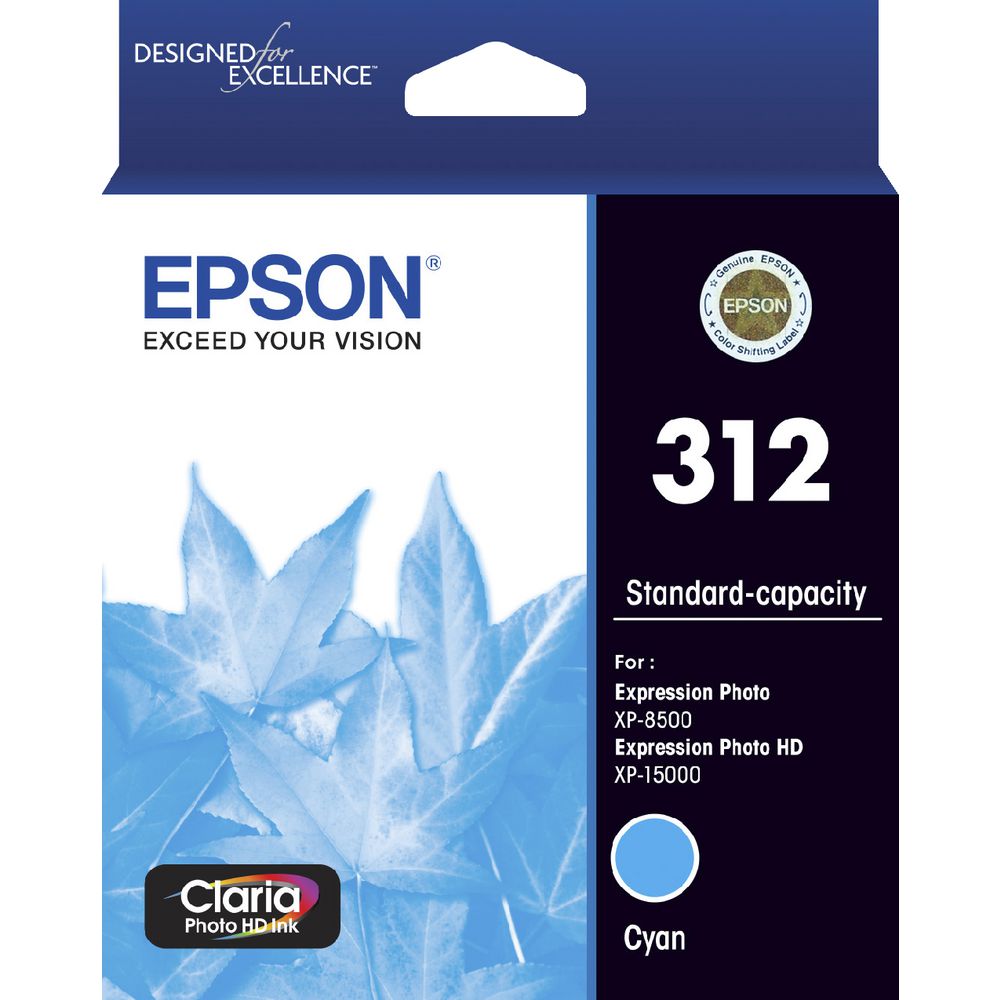 Epson 312 Photo HD Ink Cartridge Cyan