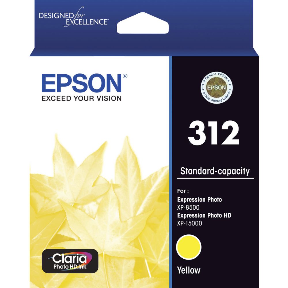 Epson 312 Photo HD Ink Cartridge Yellow