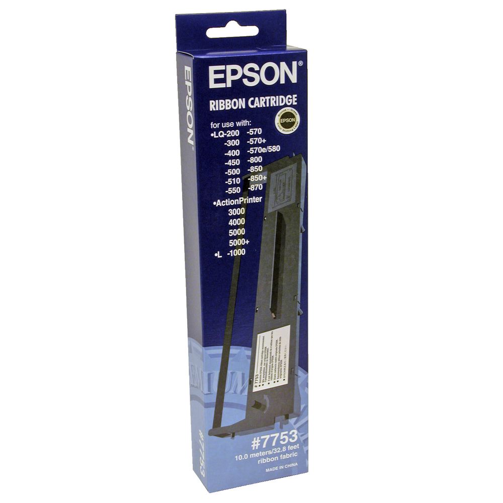 Epson 7753 Black Ribbon Cartridge