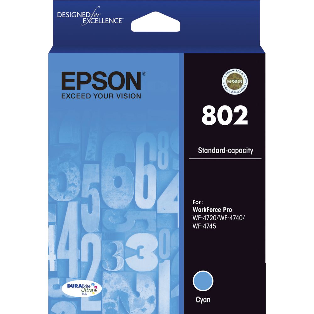 Epson 802 Ink Cartridge Cyan