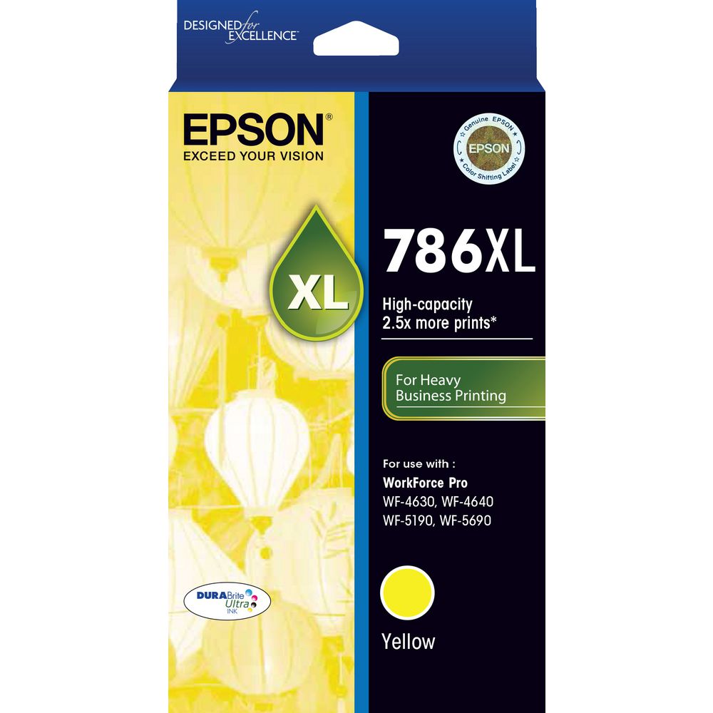 Epson DURABrite Ultra 786XL Ink Cartridge Yellow