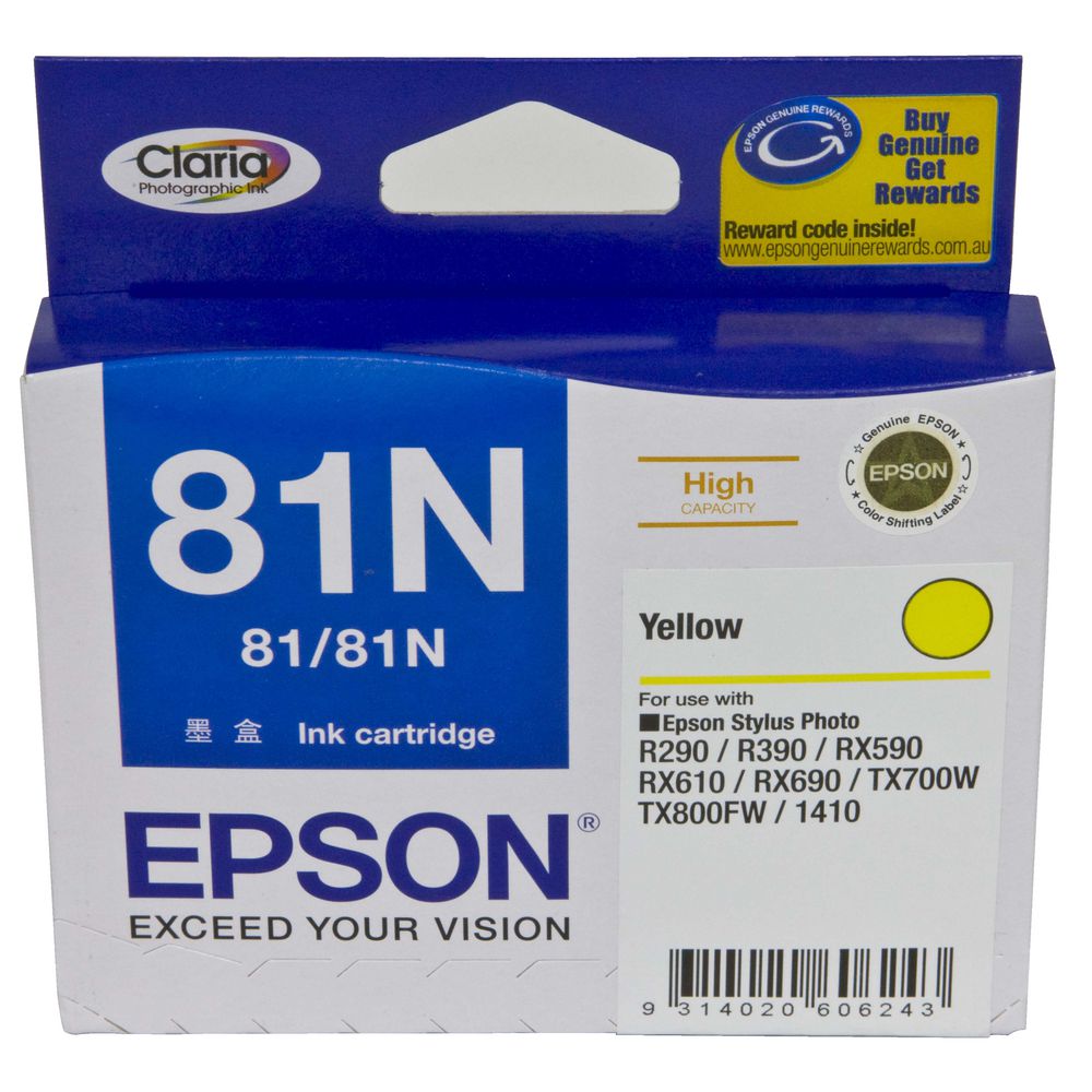 Epson 81N High Capacity Ink Cartridge Yellow