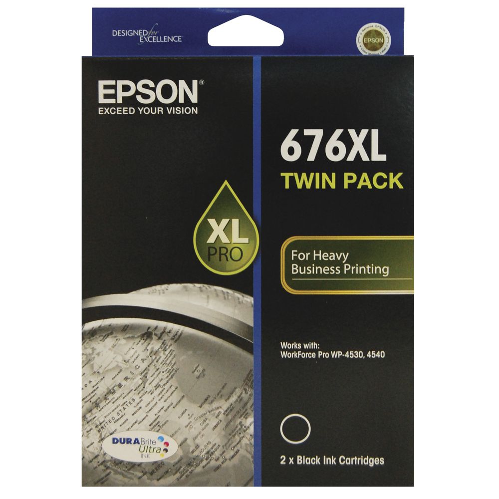 Epson 676XL Ink Cartridge Twin Pack