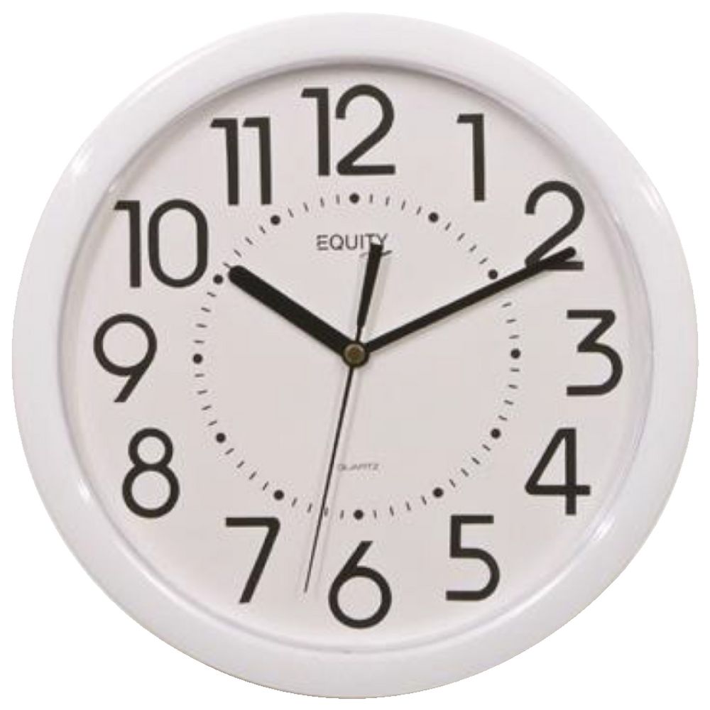 Equity Wall Clock White