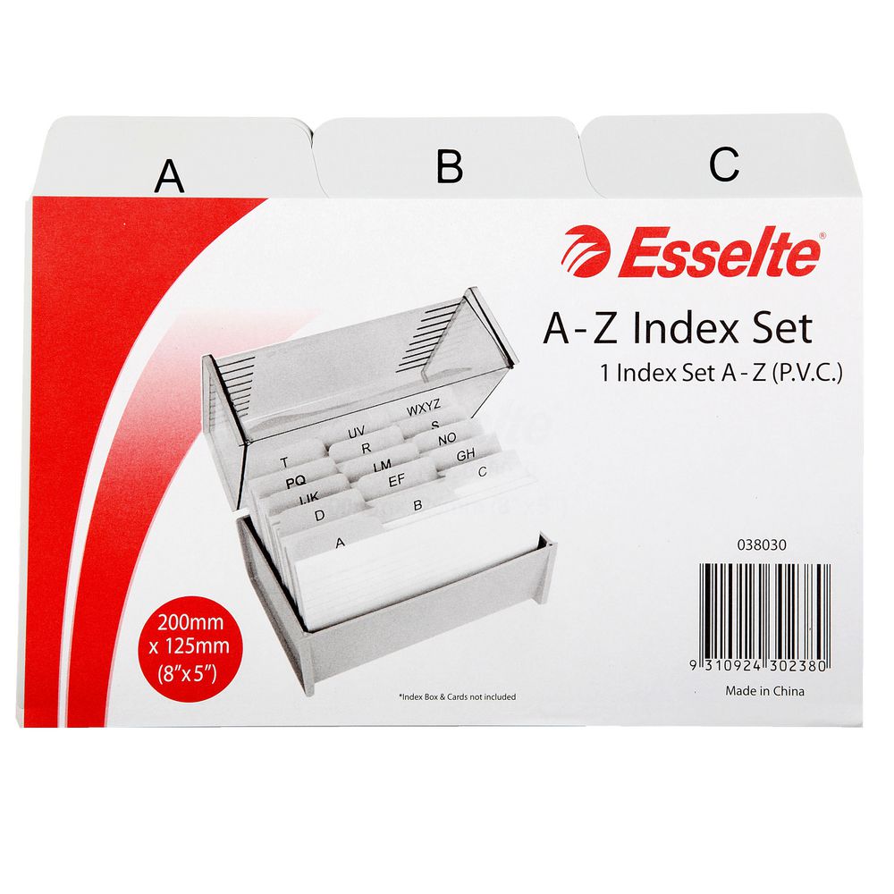 Esselte PVC Index File Card 127mm X 203mm