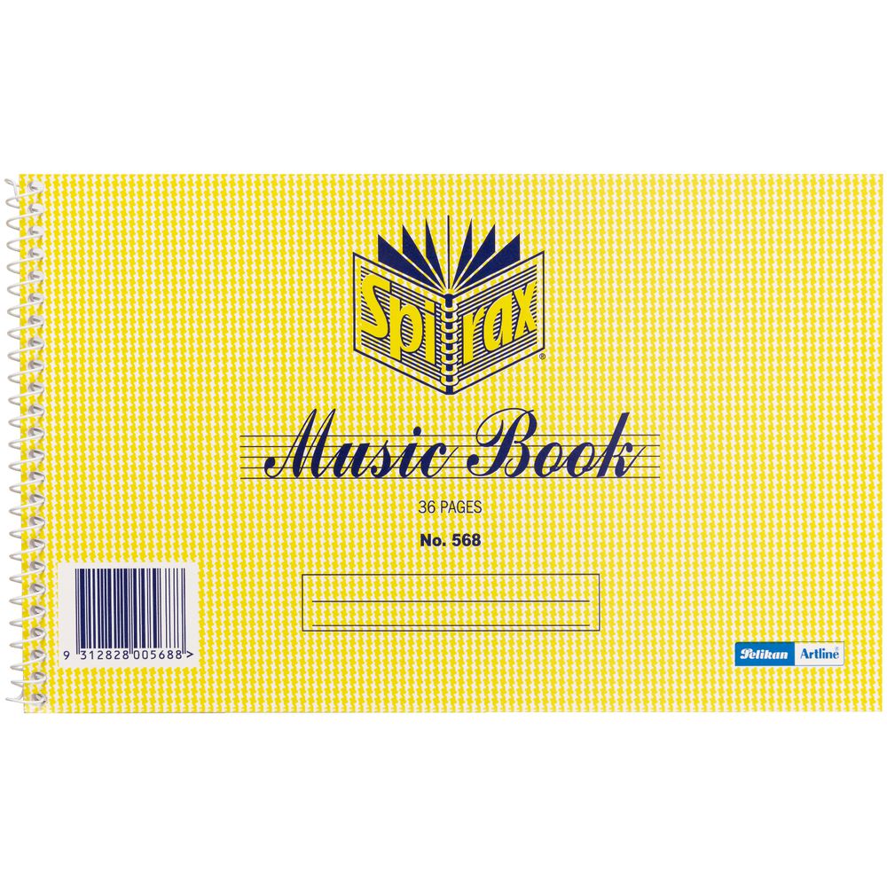 Spirax No. 568 Music Book 36 Page