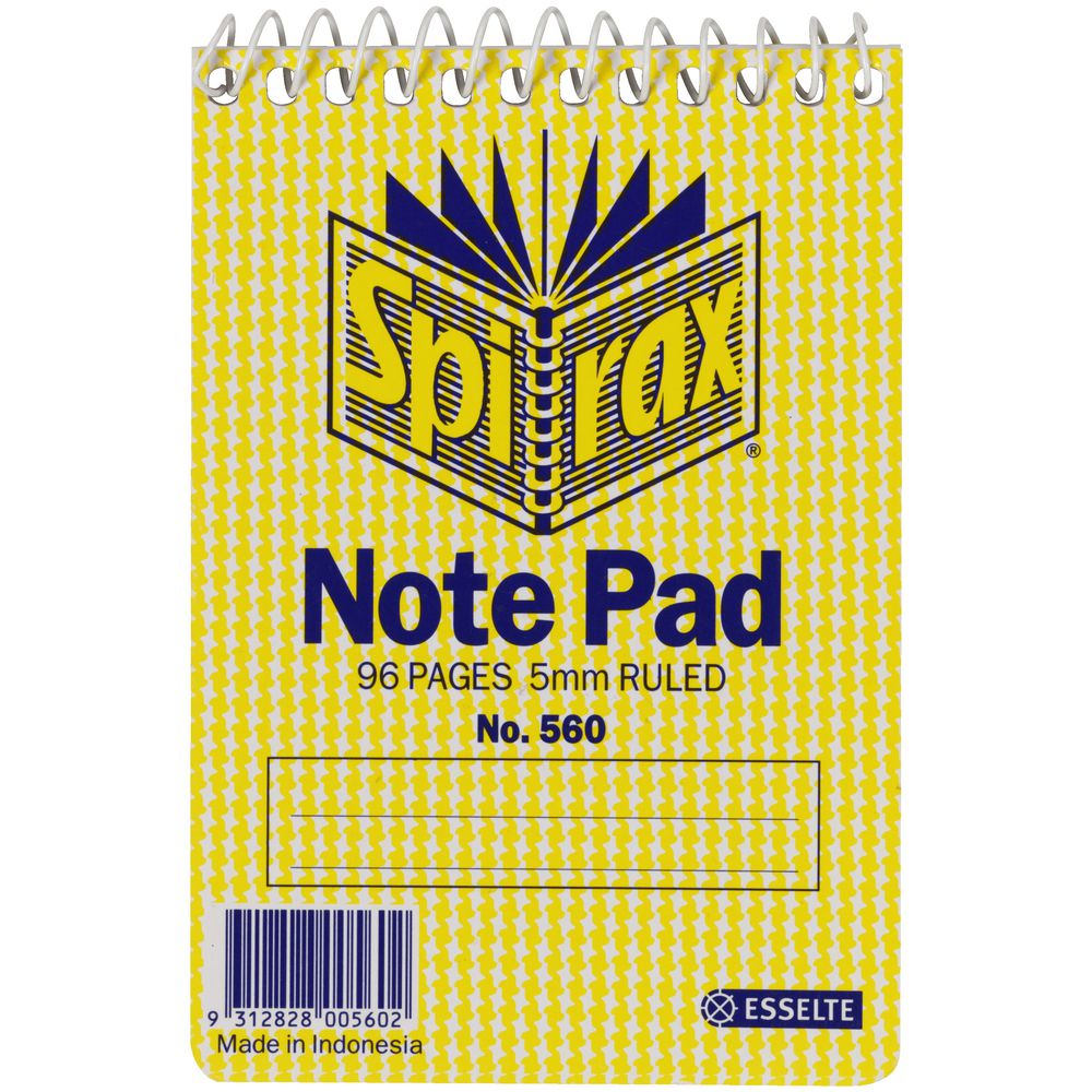 Spirax No. 560 Pocket Note Pad 96 Page 5 Pack
