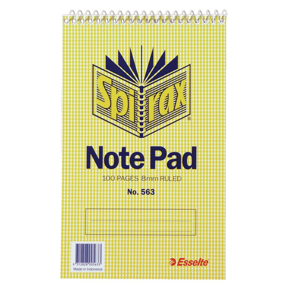 Spirax No. 563 Reporters Notebook 100 Page