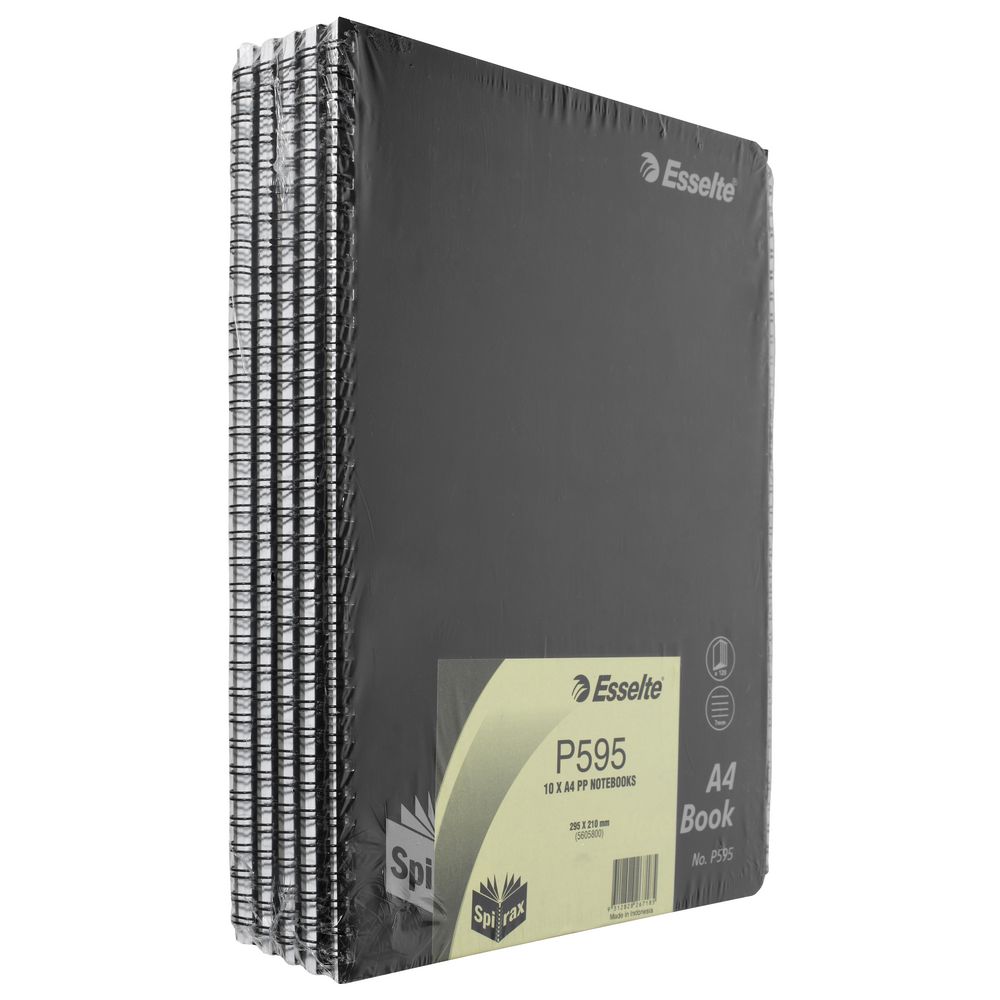 Spirax A4 Notebook 120 Pages 10 Pack