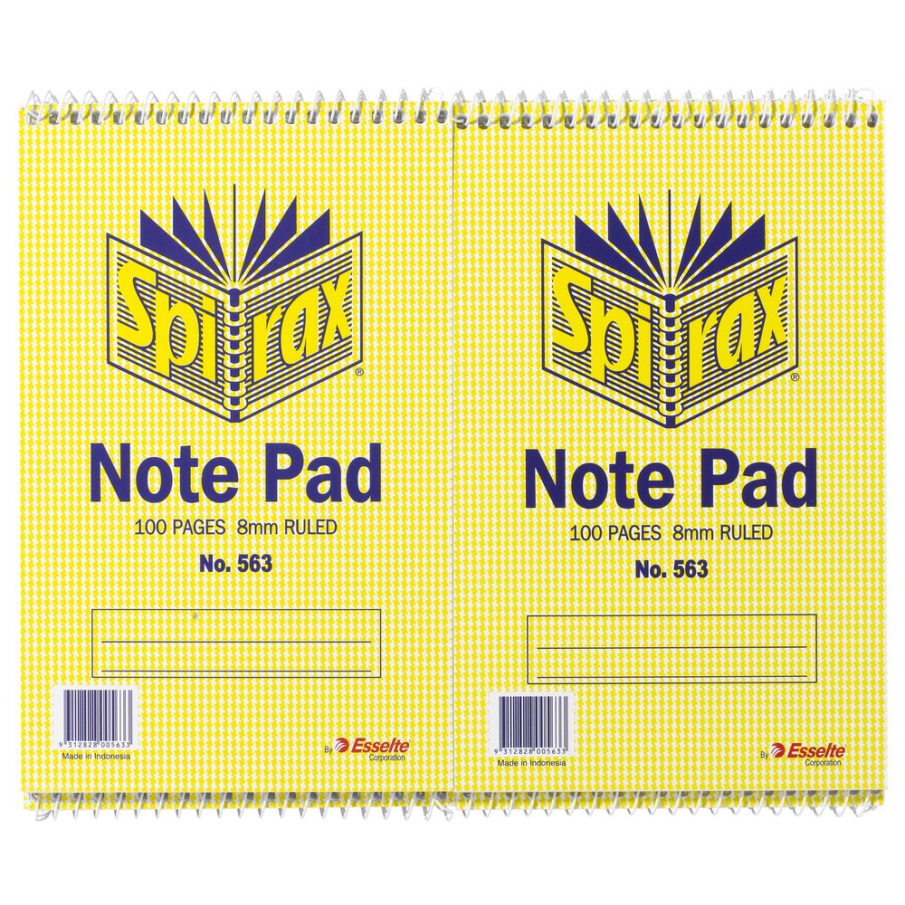 Spirax No. 563 Reporters Notebook 20 Pack