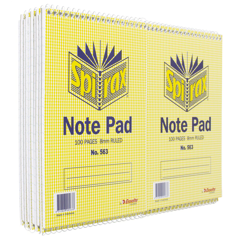 Spirax No. 563 Reporters Notebook 20 Pack