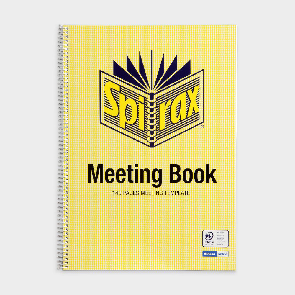 Spirax A4 Cardboard Meeting Book 140 Page