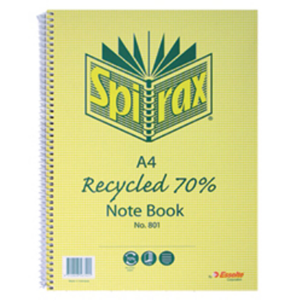 Spirax No.811 A4 Recycled Notebook