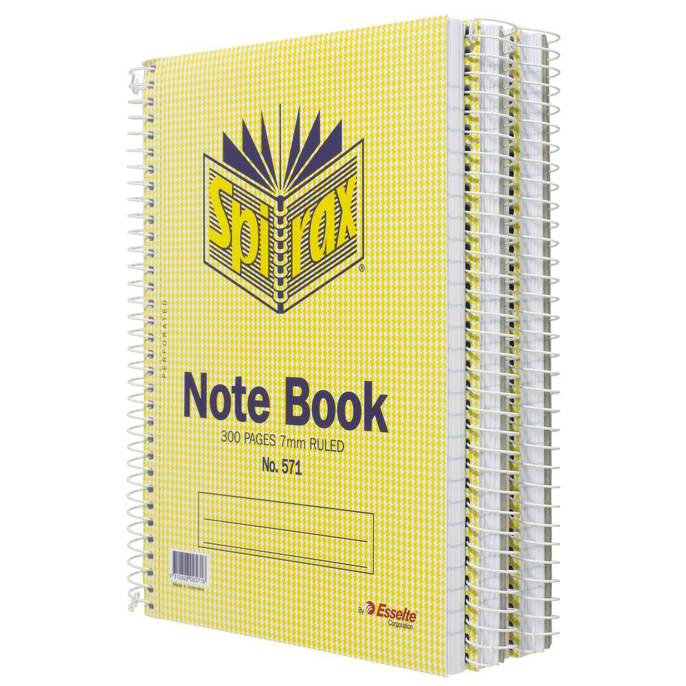 Spirax No.571 Notebooks 5 Pack