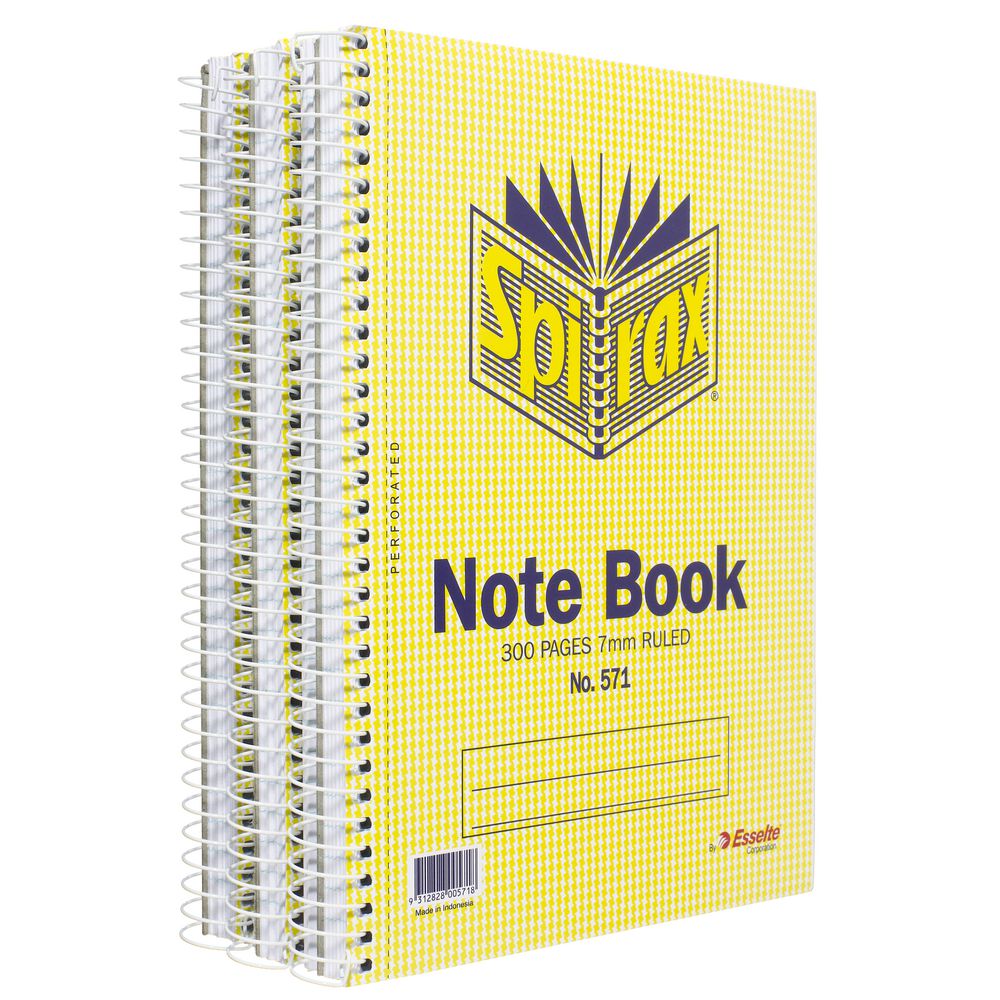 Spirax No.571 Notebooks 5 Pack
