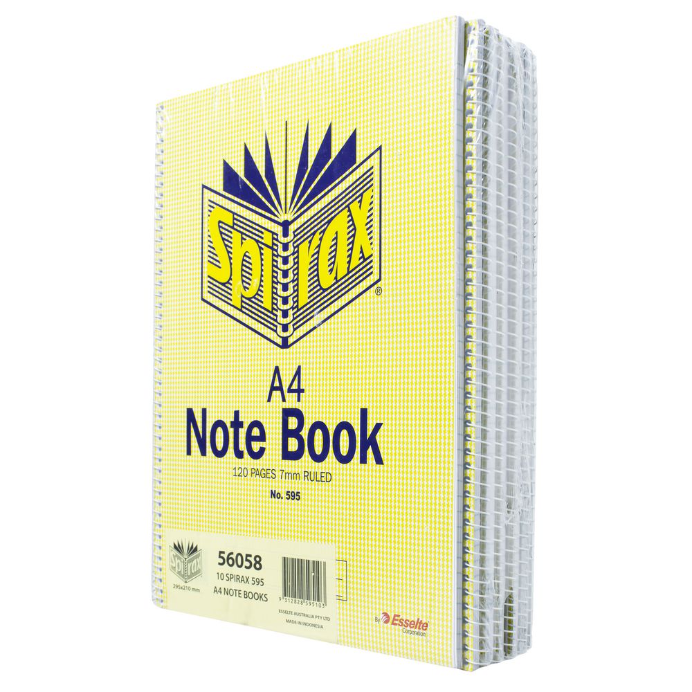 Spirax No.595 Notebooks 10 Pack