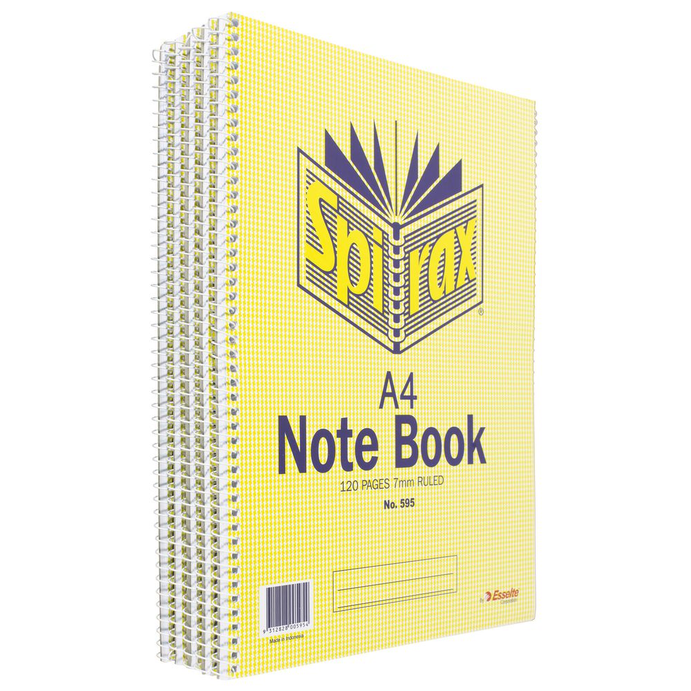 Spirax No.595 Notebooks 10 Pack