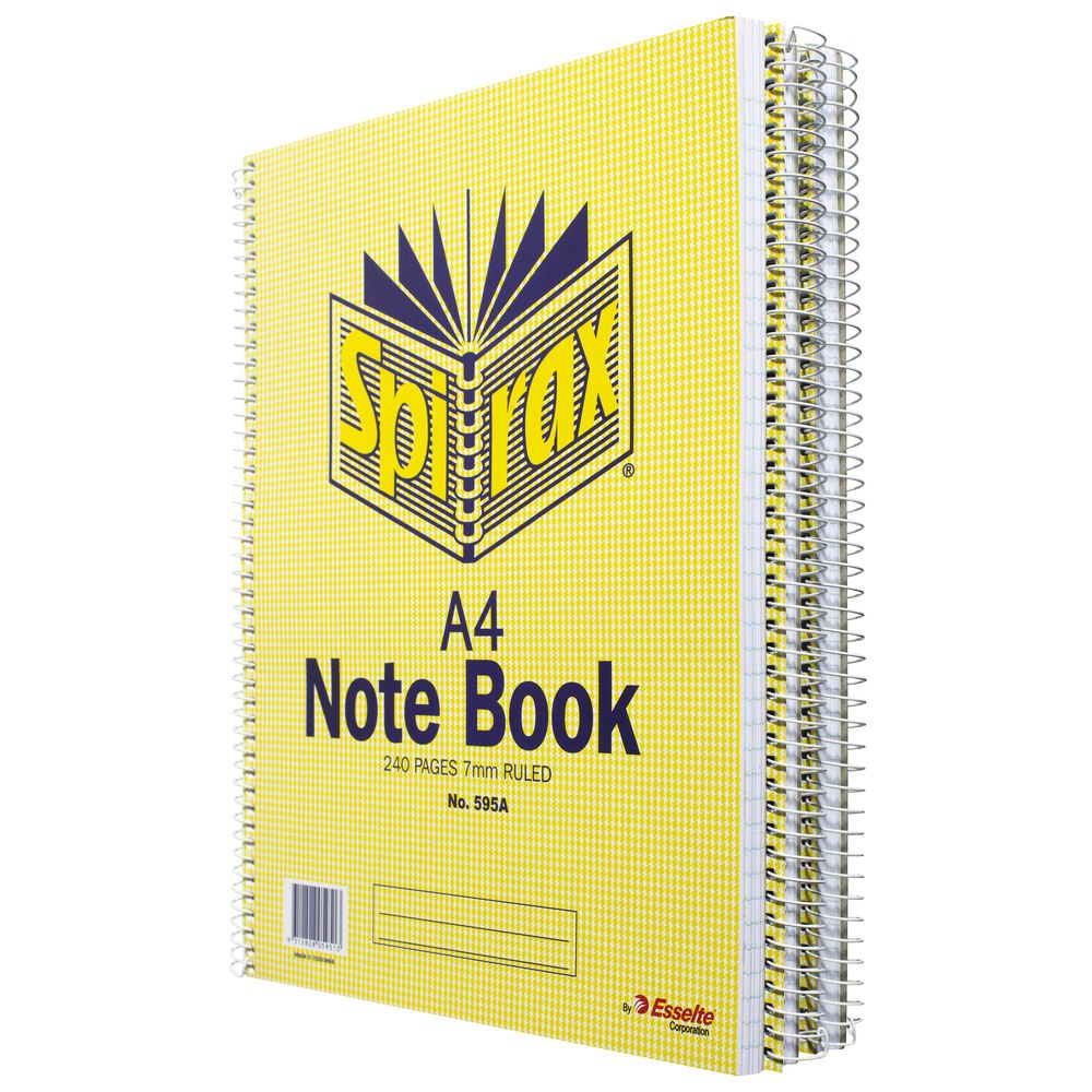 Spirax No.595A Notebooks 240 Page 5 Pack