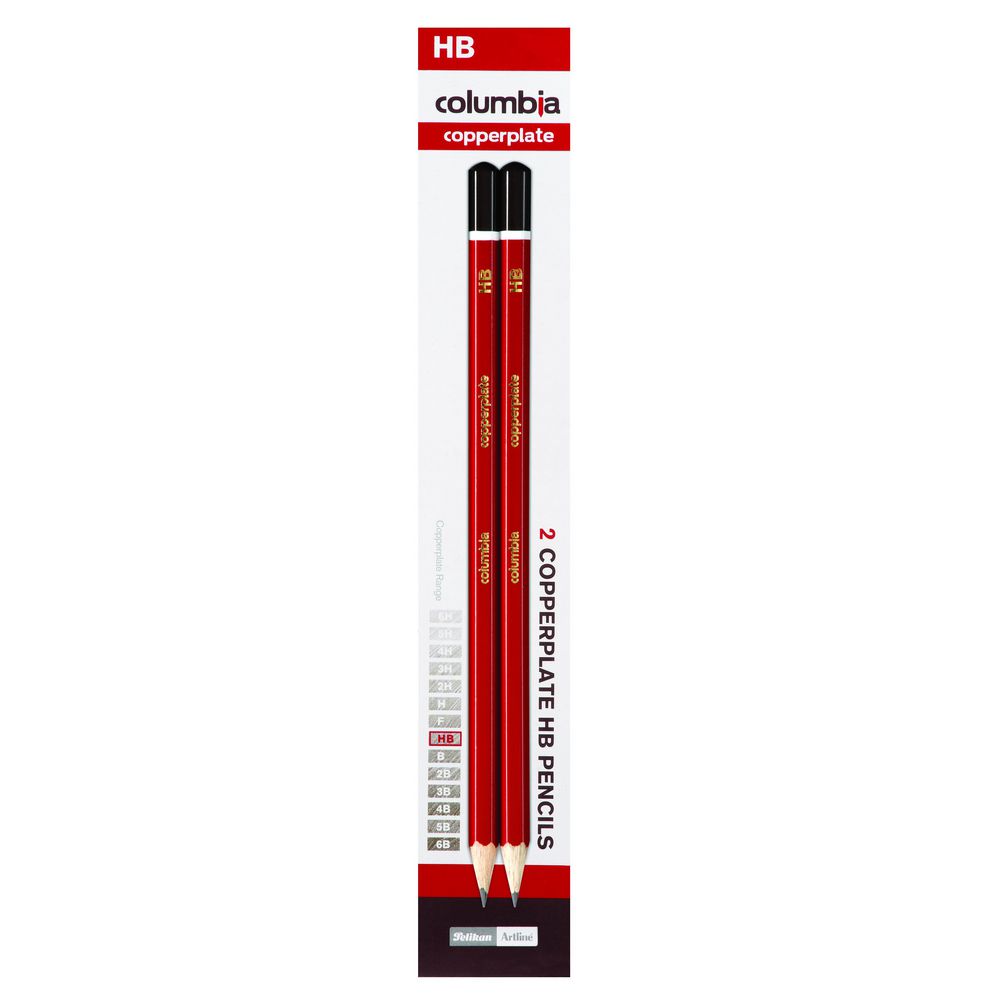 Columbia Copperplate Lead Pencil HB 2 Pack