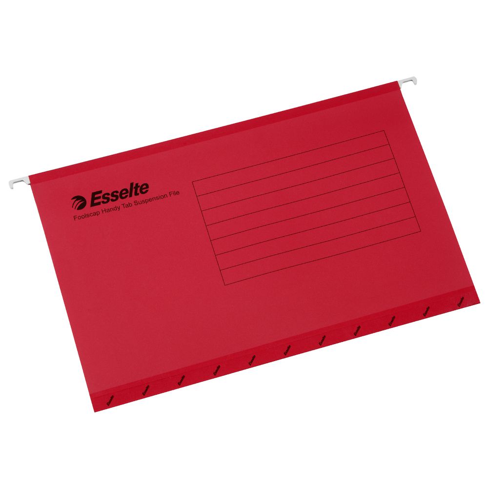 Esselte Pendaflex Ready Tab Files Red 10 Pack