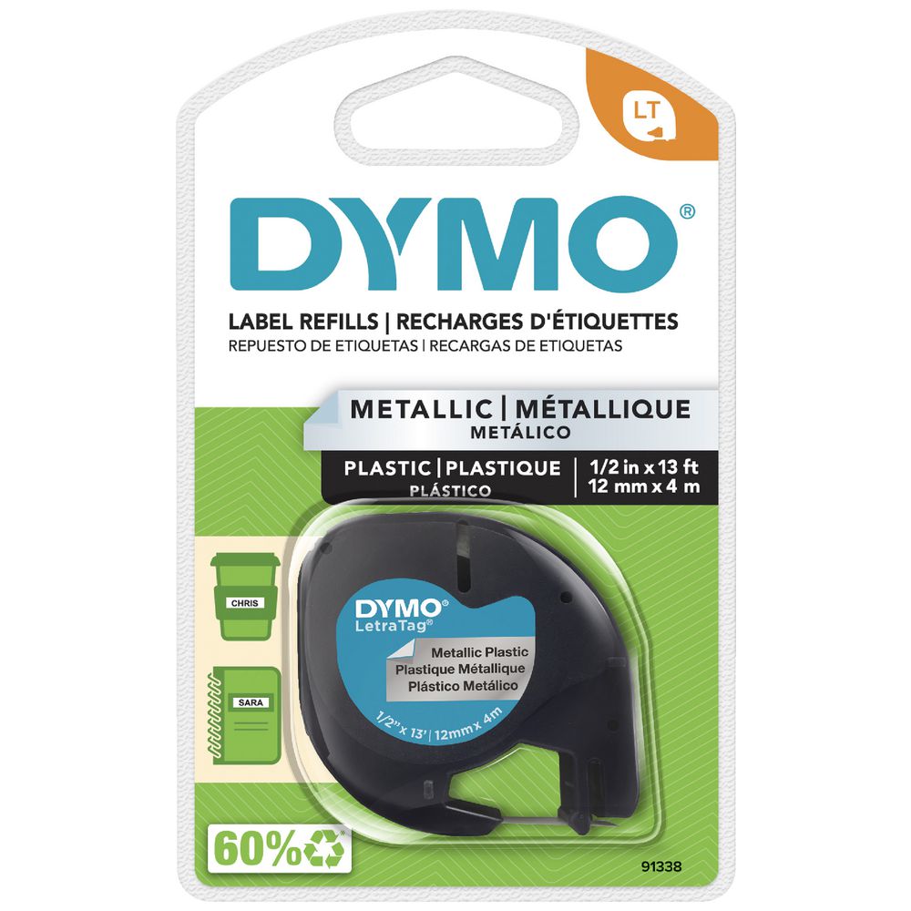 dymo metallic labels