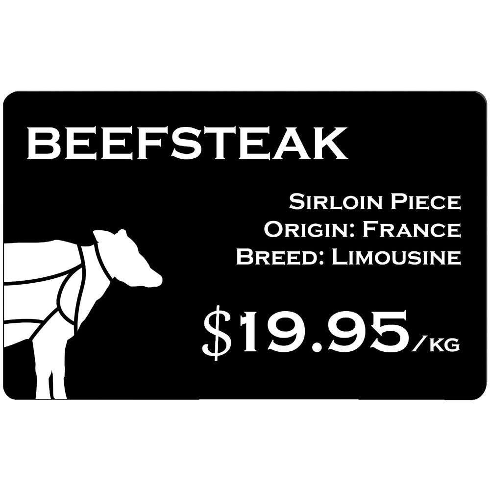 Evolis Food Cards Black 500 Pack