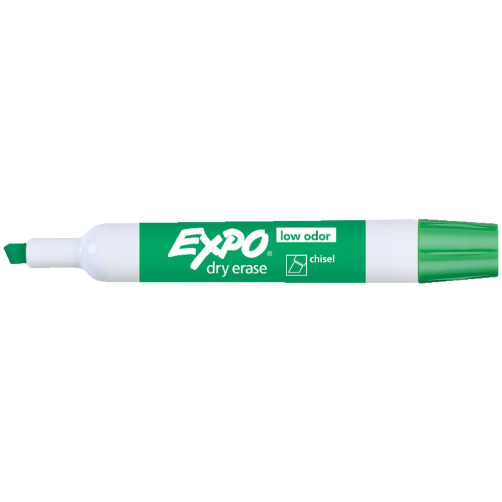 Expo 2 Whiteboard Marker Chisel Green