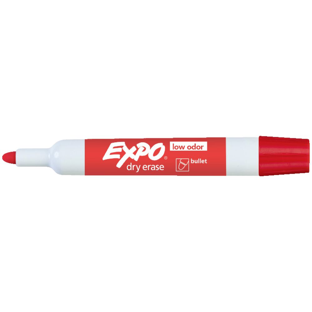 Expo 2 Whiteboard Marker Bullet Red