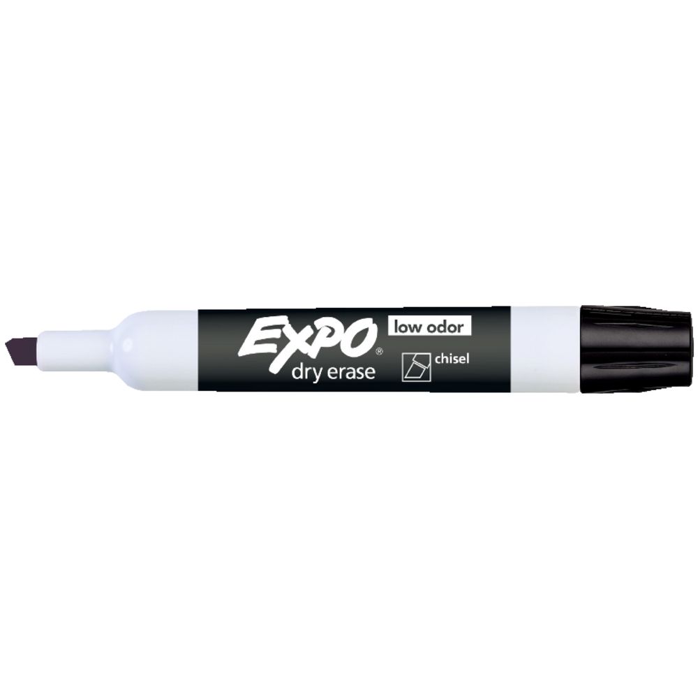 Expo 2 Whiteboard Marker Chisel Black