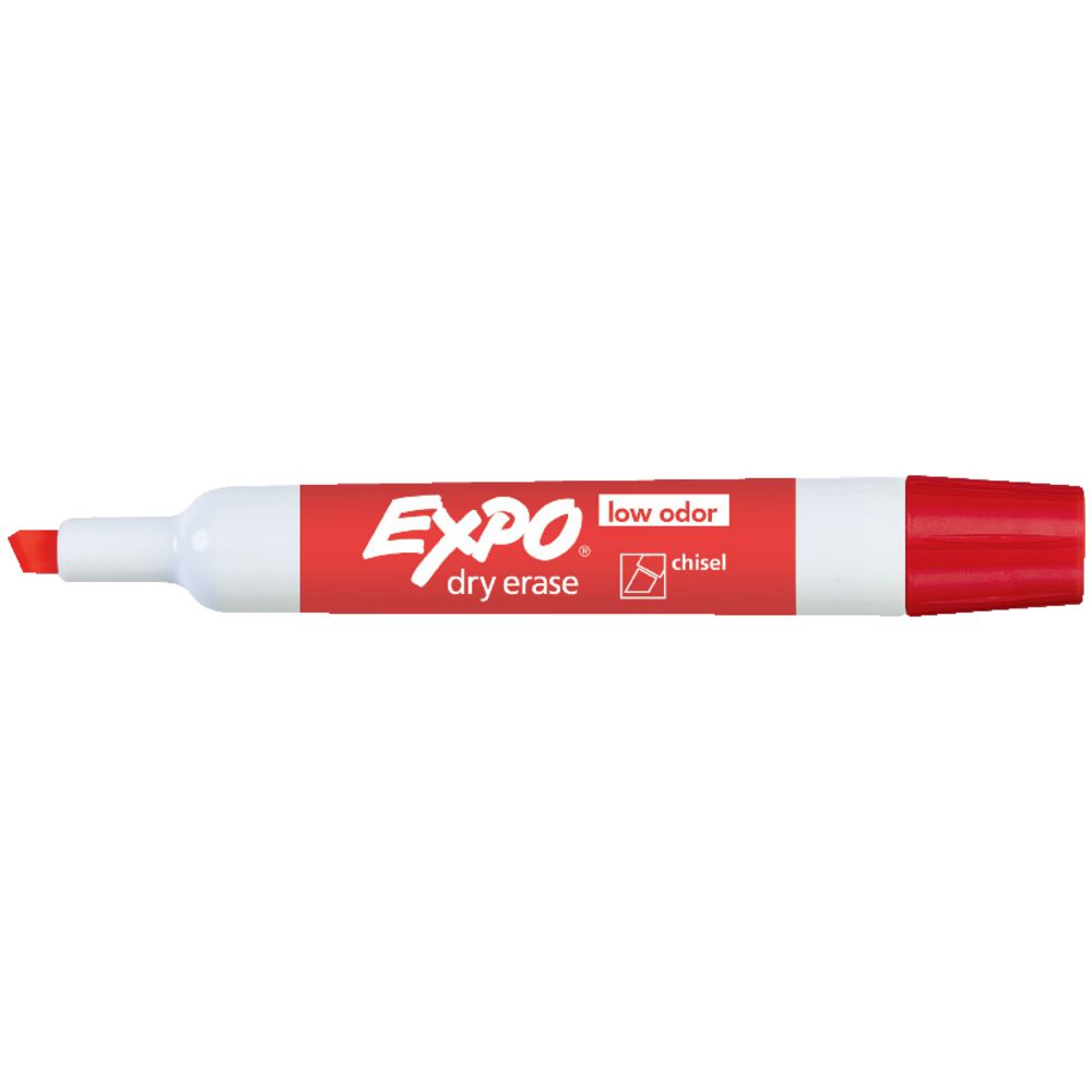 Expo 2 Whiteboard Marker Chisel Red