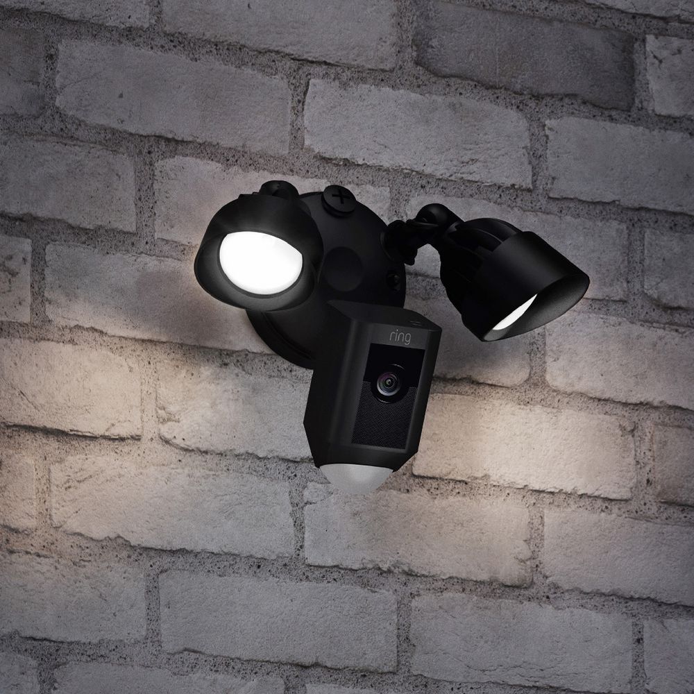 Ring Floodlight Outdoor Camera Black