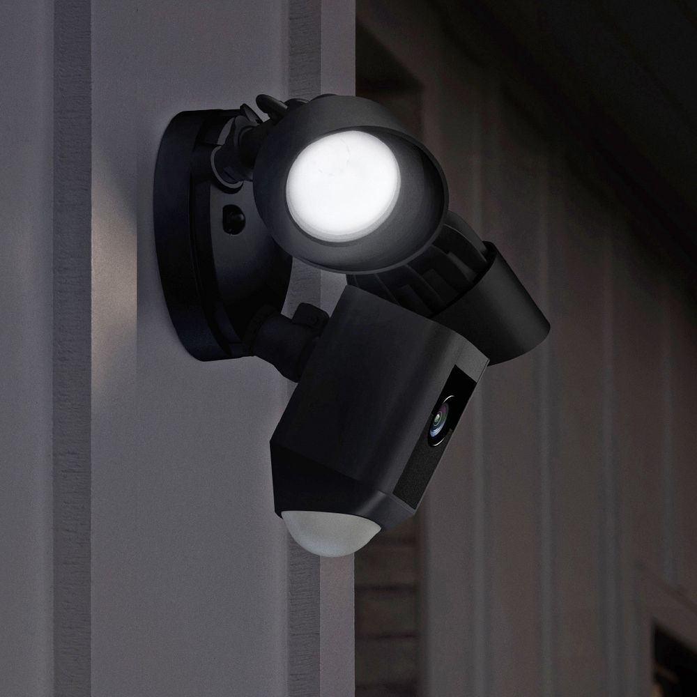Ring Floodlight Outdoor Camera Black