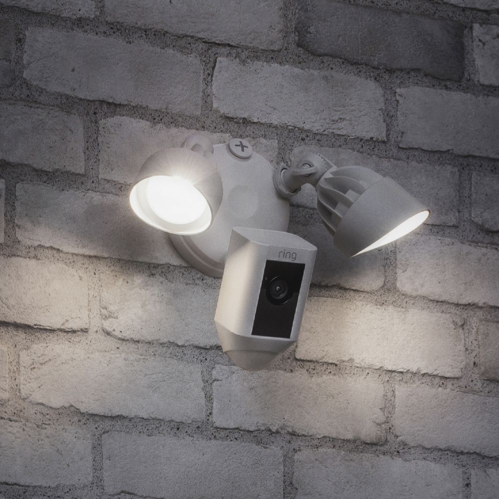 Ring Floodlight Outdoor Camera White