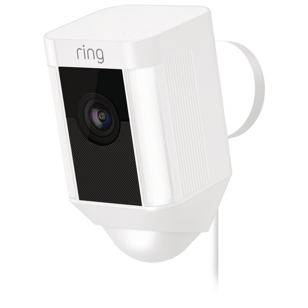Ring Spotlight Wired Security Camera White