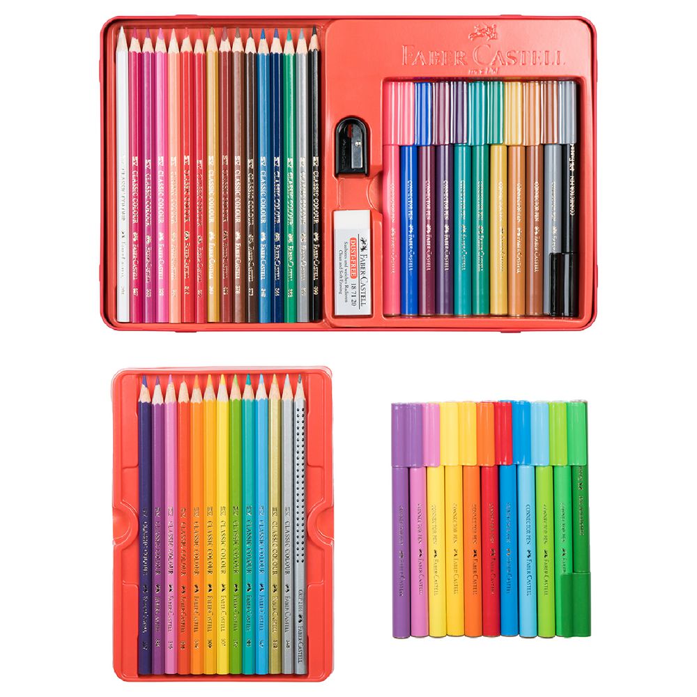 Faber-Castell 53 Piece Tin Set