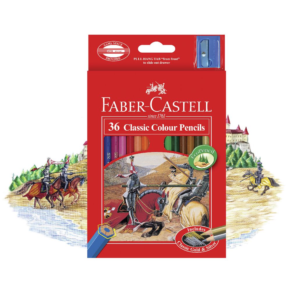 Faber-Castell Classic Coloured Pencils 36 Pack