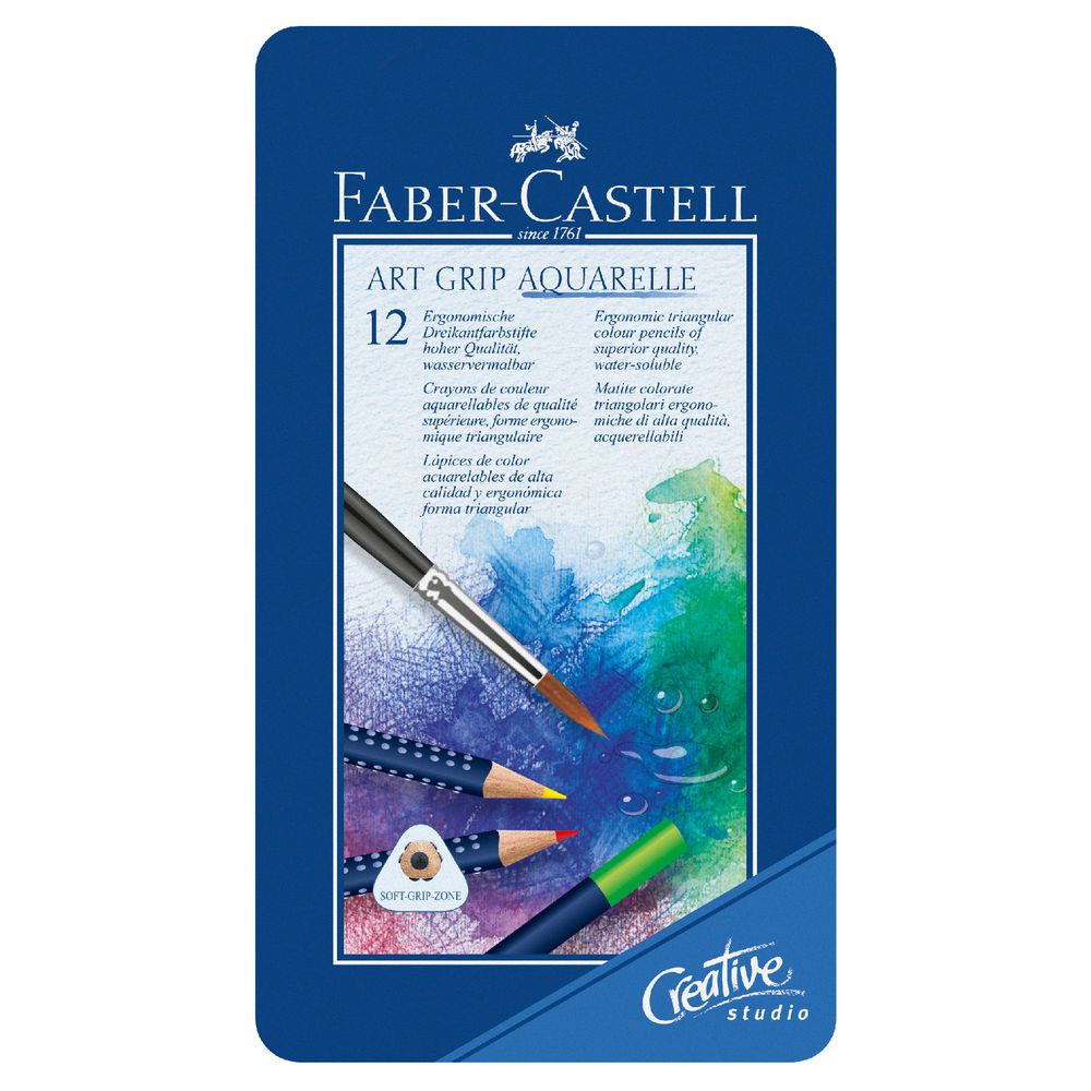 Faber-Castell Art Grip Aquarelle Pencils 12 Pack