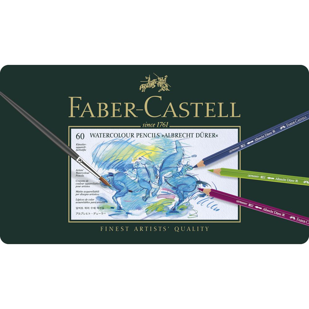 Faber-Castell Albrecht Durer Watercolour Pencils Tin 60 Pack