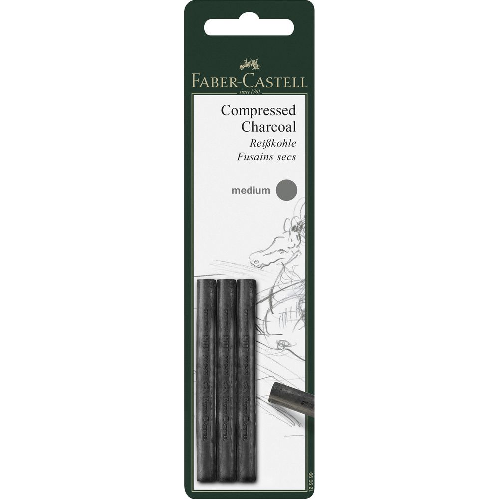 Faber-Castell Pitt Compressed Charcoal Medium