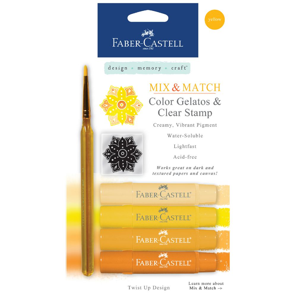 Faber-Castell Gelatos Yellow 4 Pack