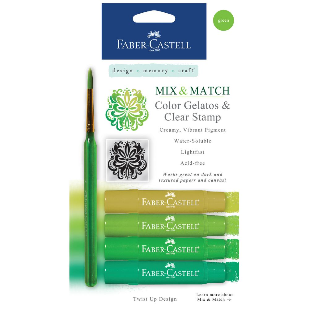 Faber-Castell Gelatos Green 4 Pack
