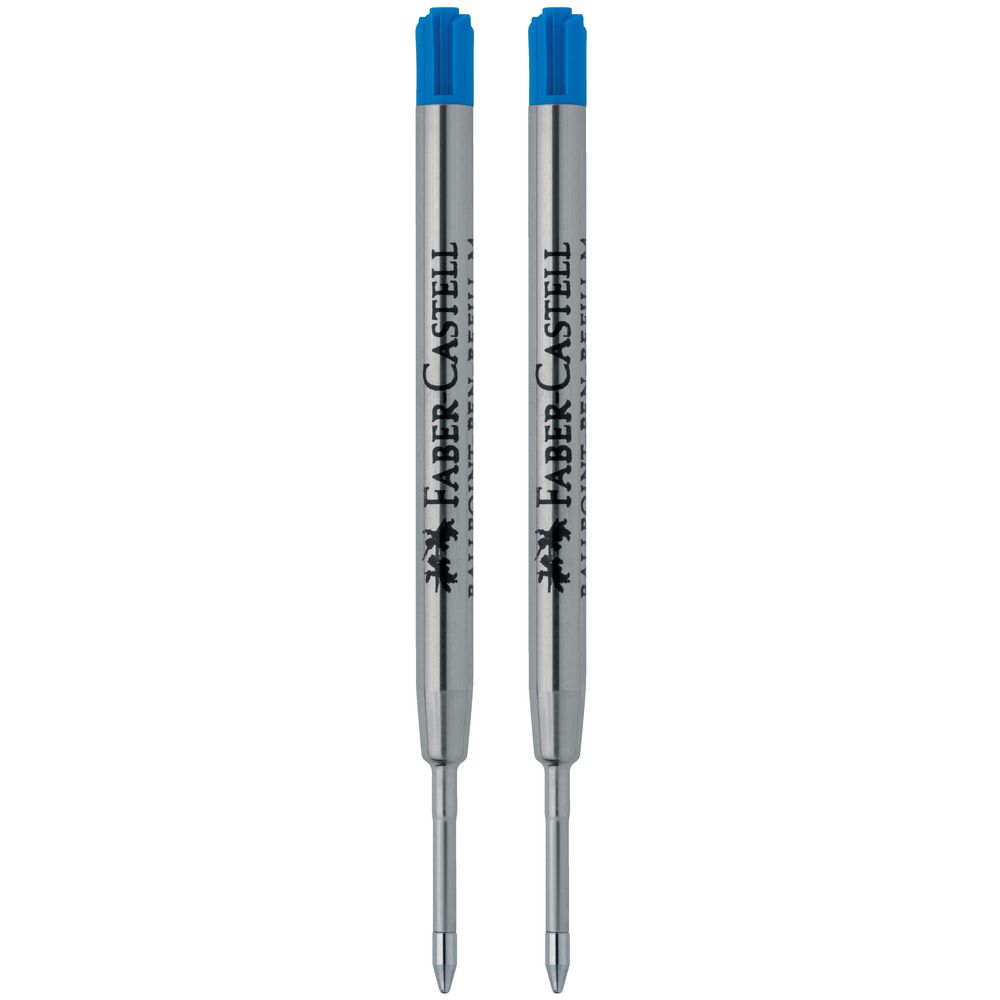 Faber-Castell Ballpen Refill Blister Blue 2 Pack