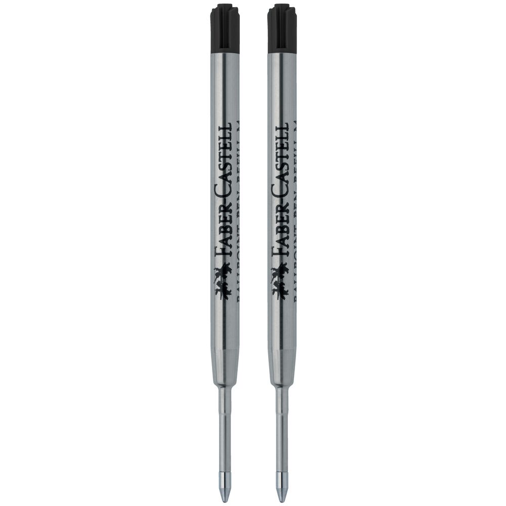 Faber-Castell Ballpen Refill Blister Black 2 Pack