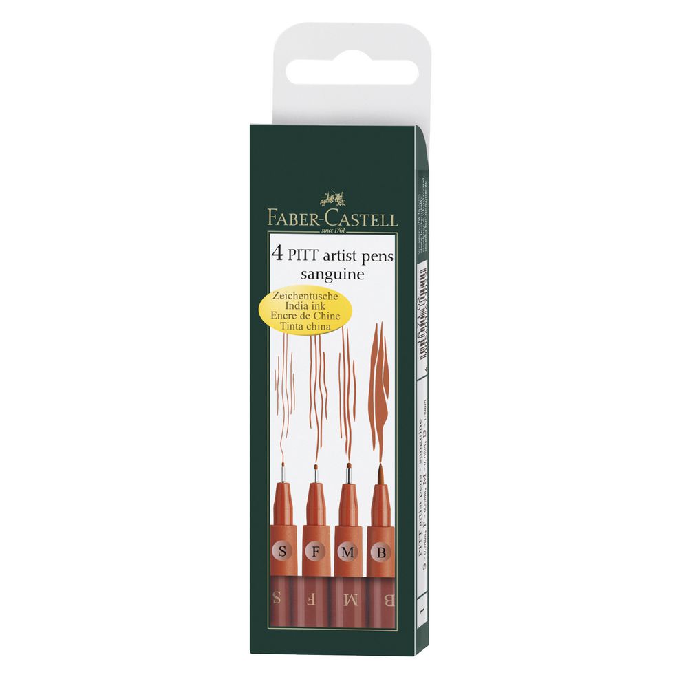 Faber-Castell Pitt Artist Pens Sanguine 4 Pack