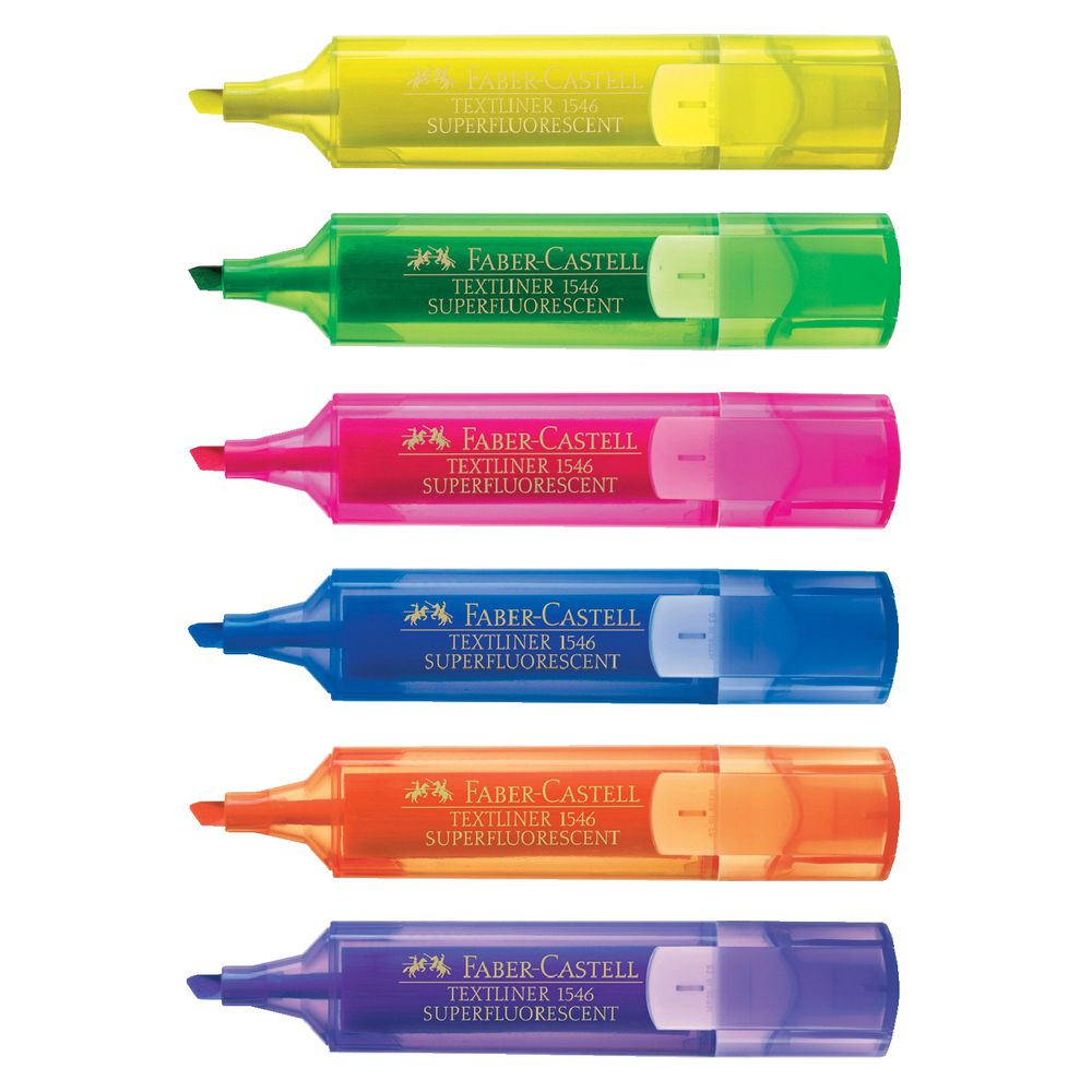 Faber-Castell Textliner Ice Highlighters Assorted 6 Pack