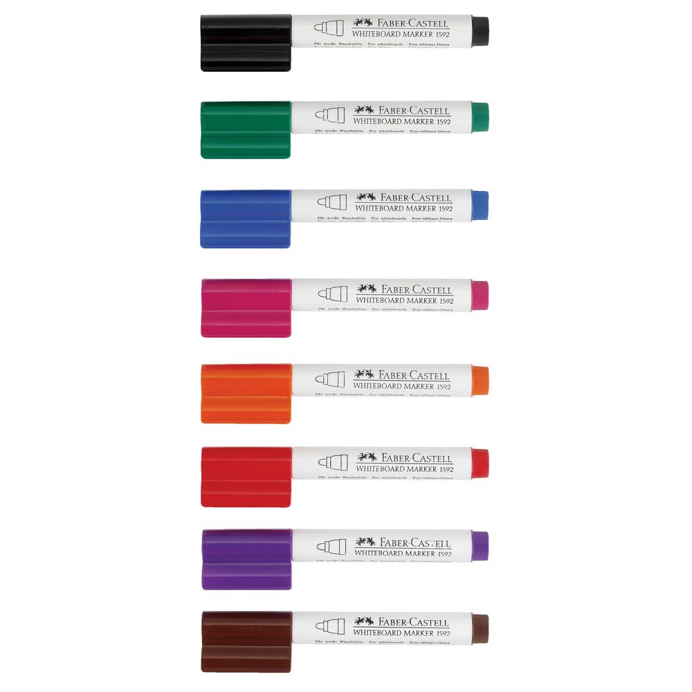 Faber-Castell Connector Whiteboard Markers Assorted 8 Pack