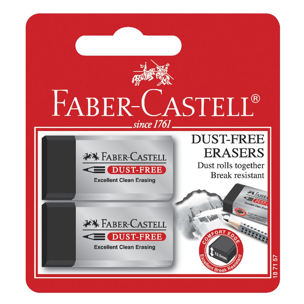 Faber-Castell Artist Dust Free Erasers 2 Pack