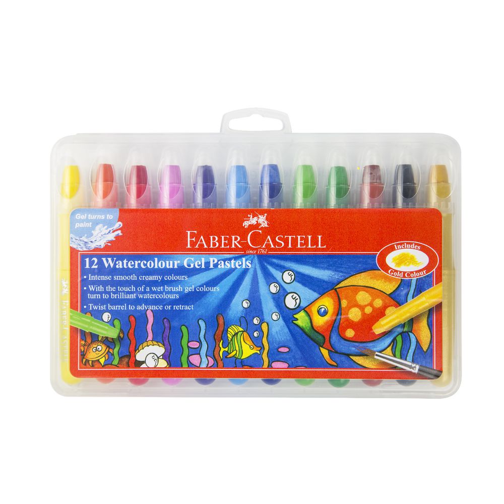 Faber-Castell Watercolour Gel Pastels 12 Pack