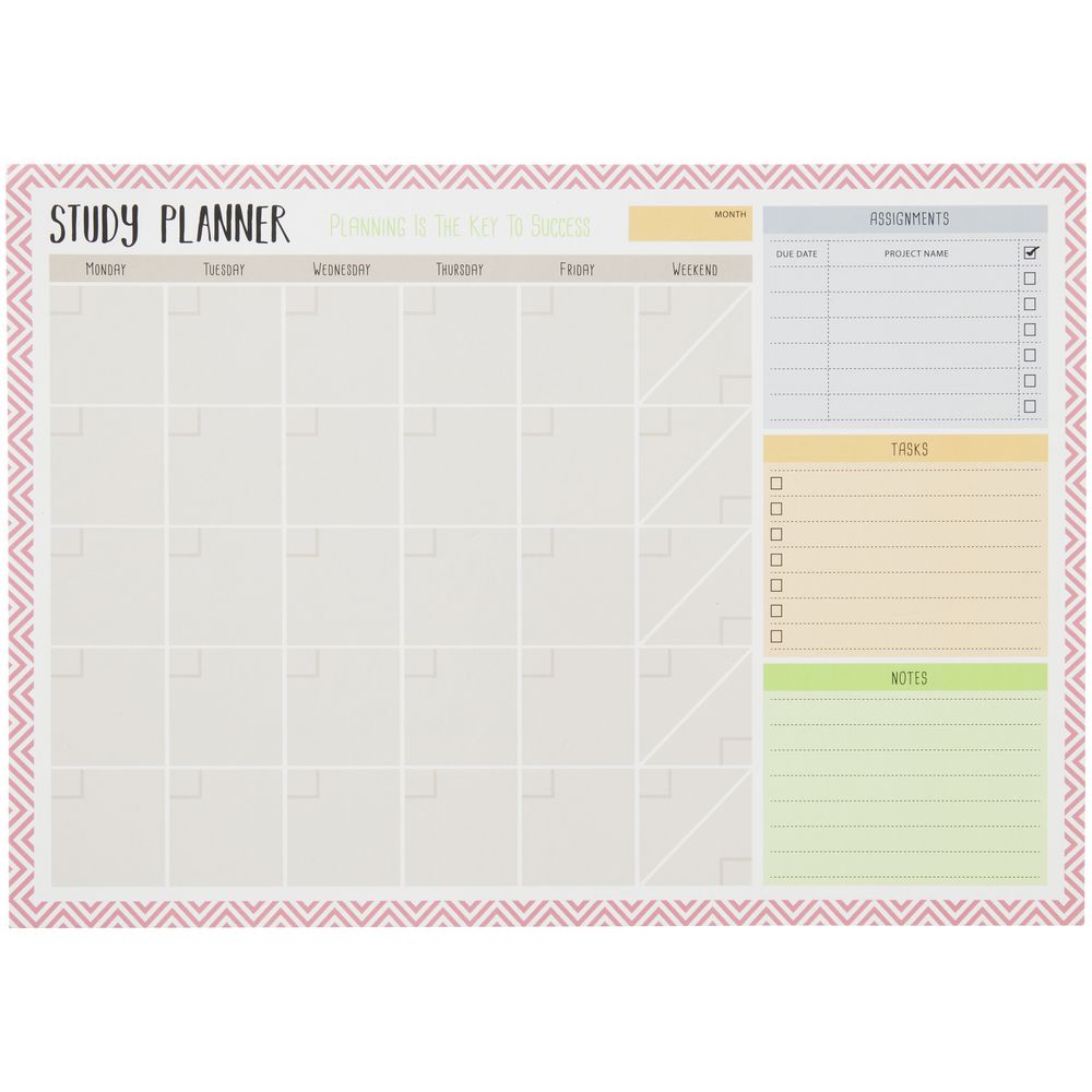 Studymate A3 Monthly Dry Erase Study Planner eBay